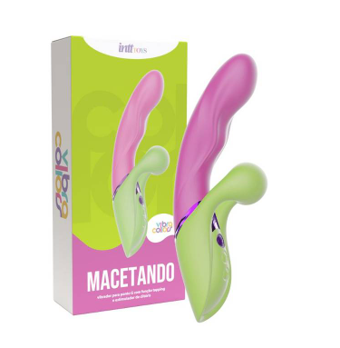 Macetando – Vibrador Penetrável com Função Tapping e Estimulador de Clitóris