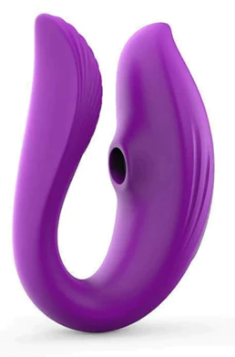 Match vibrador de casal sugador e com controle - Lilas