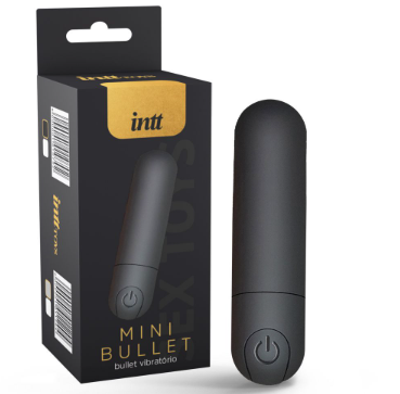 Mini bullet recarregável com 10 modos de vibração preto