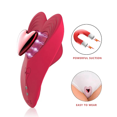 Vibrador de Calcinha Coração - App controle até de outro pais
