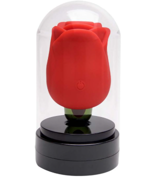 Rosa Vibrador Cúpula Pulsação E Língua
