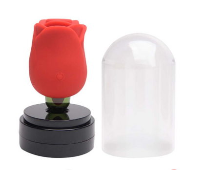 Rosa Vibrador Cúpula Pulsação E Língua