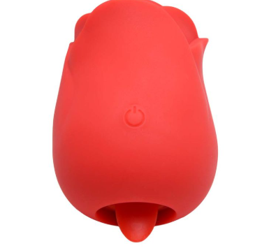 Rosa Vibrador Cúpula Pulsação E Língua