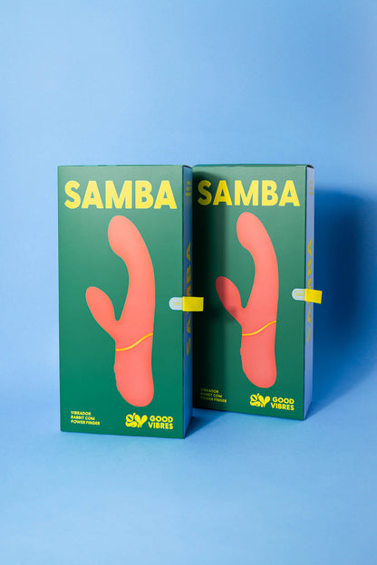 Samba Vibrador Rabbit com Power Finger